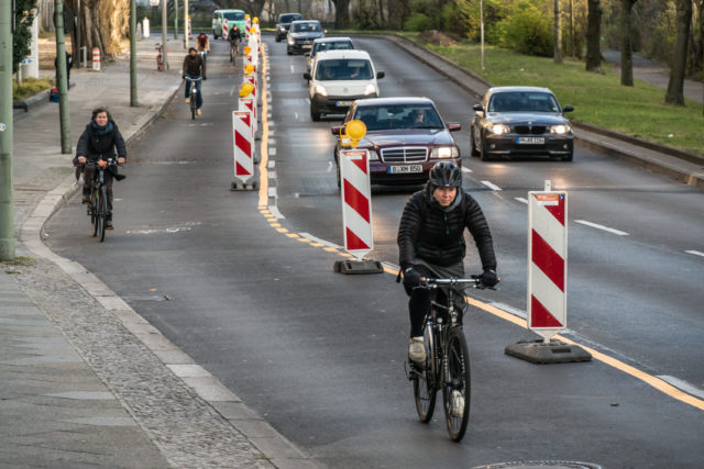 temporärer Radweg Berlin