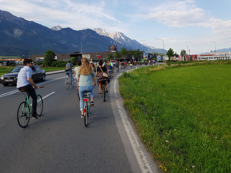 Critical Mass Innsbruck – Protestfahrt mit Alpen-Panorama