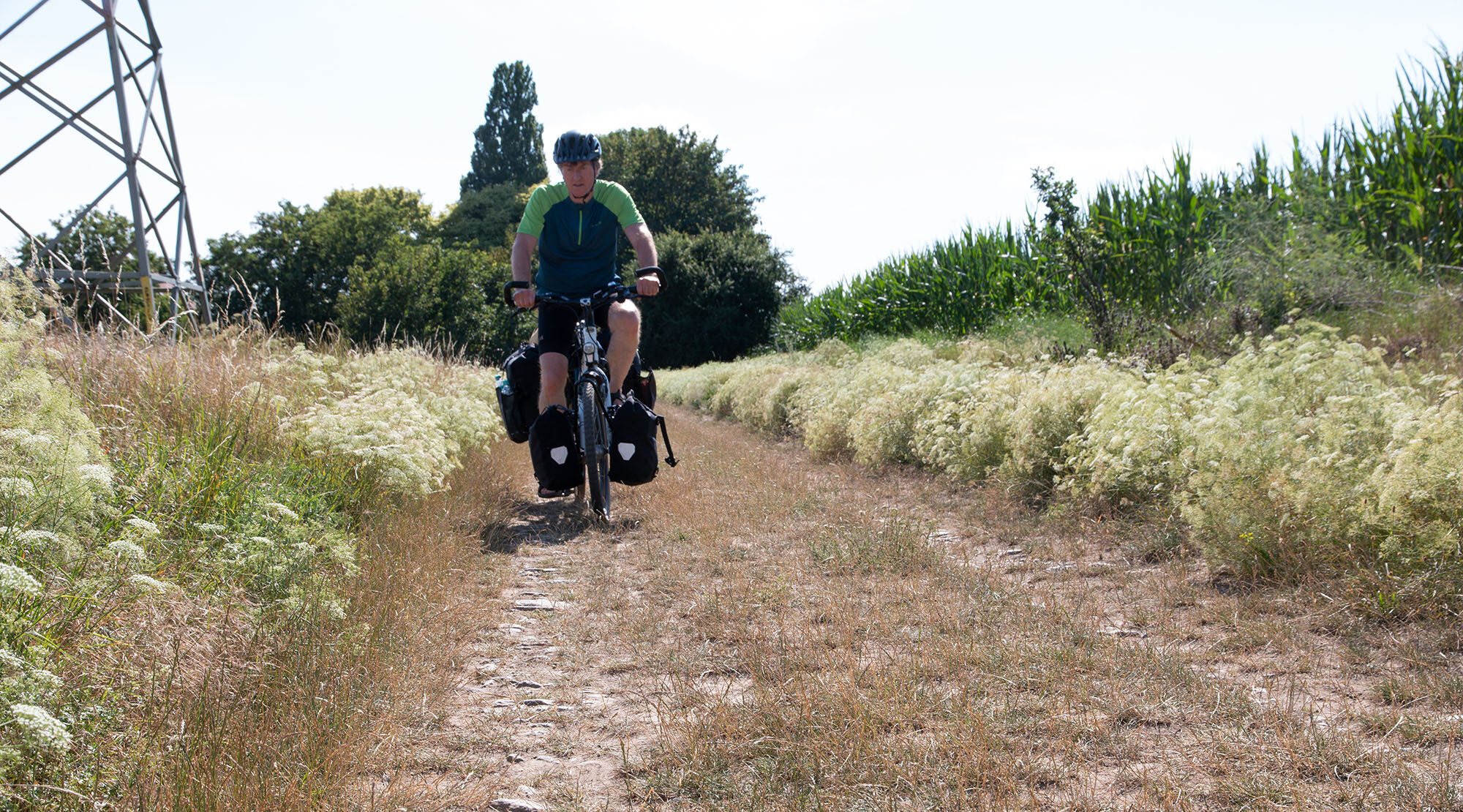 Radroute auf Sand Bikefolks